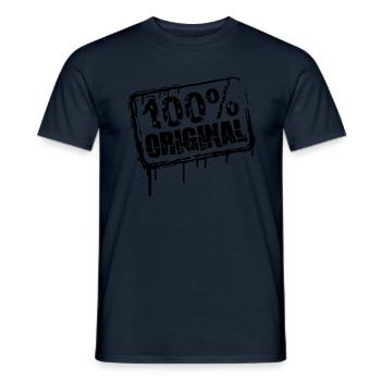 100% Original Stempel Cool - Men's T-Shirt - navy - Front - AI Model Male 178 light (178cm)