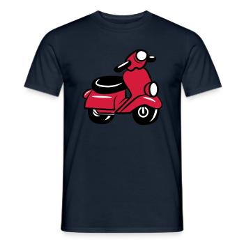 sweet Scooter - Men's T-Shirt - navy - Front - AI Model Male 178 light (178cm)