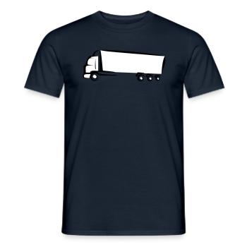 Truck LKW stilisiert - Männer T-Shirt - Navy - Vorne - AI Model Male 178 light (178cm)