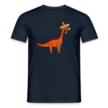 mexikaner südamerika sombrero mustache schnurrbart - Männer T-Shirt - Navy - Vorne - AI Model Male 178 light (178cm)