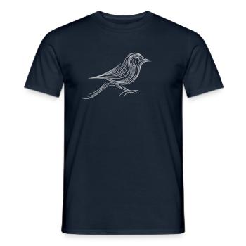 Bird - Men's T-Shirt - navy - Front - AI Model Male 178 light (178cm)