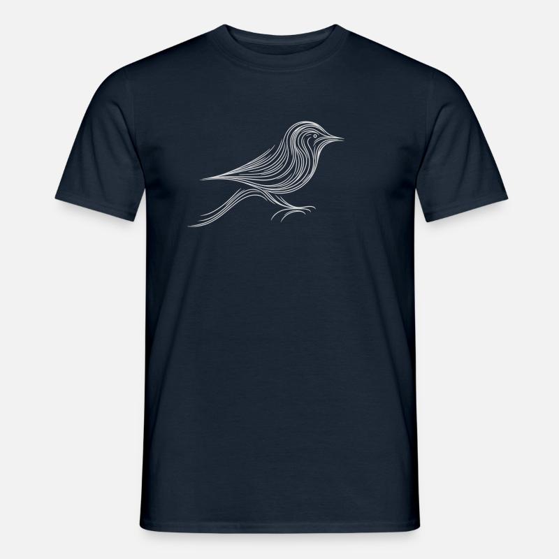 Vogel - Männer T-Shirt - Navy