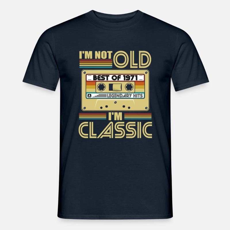 1971 Ich bin nicht alt ich bin ein Klassiker - Männer T-Shirt - Navy