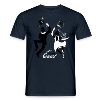 Braut - Paar Game over - Männer T-Shirt - Navy - Vorne - AI Model Male 178 light (178cm)