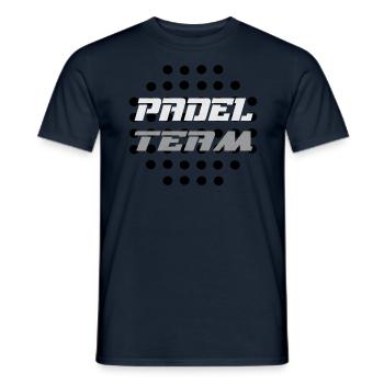 Padel Mannschaft - Männer T-Shirt - Navy - Vorne - AI Model Male 178 light (178cm)