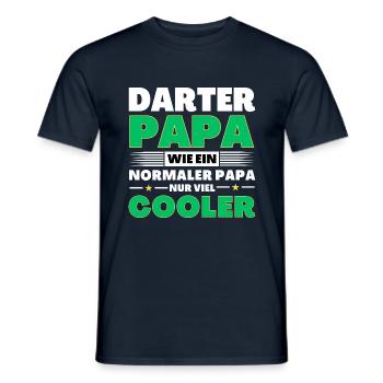 Darter Papa wie ein normaler nur viel cooler - Männer T-Shirt - Navy - Vorne - AI Model Male 178 light (178cm)