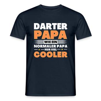 Darter Papa wie ein normaler nur viel cooler - Männer T-Shirt - Navy - Vorne - AI Model Male 178 light (178cm)