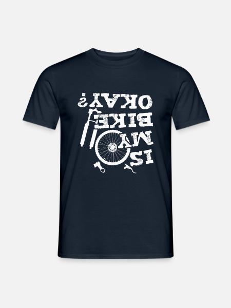 Mountainbiker MTB Fahrrad Biker Radfahrer Geschenk - Männer T-Shirt - Navy