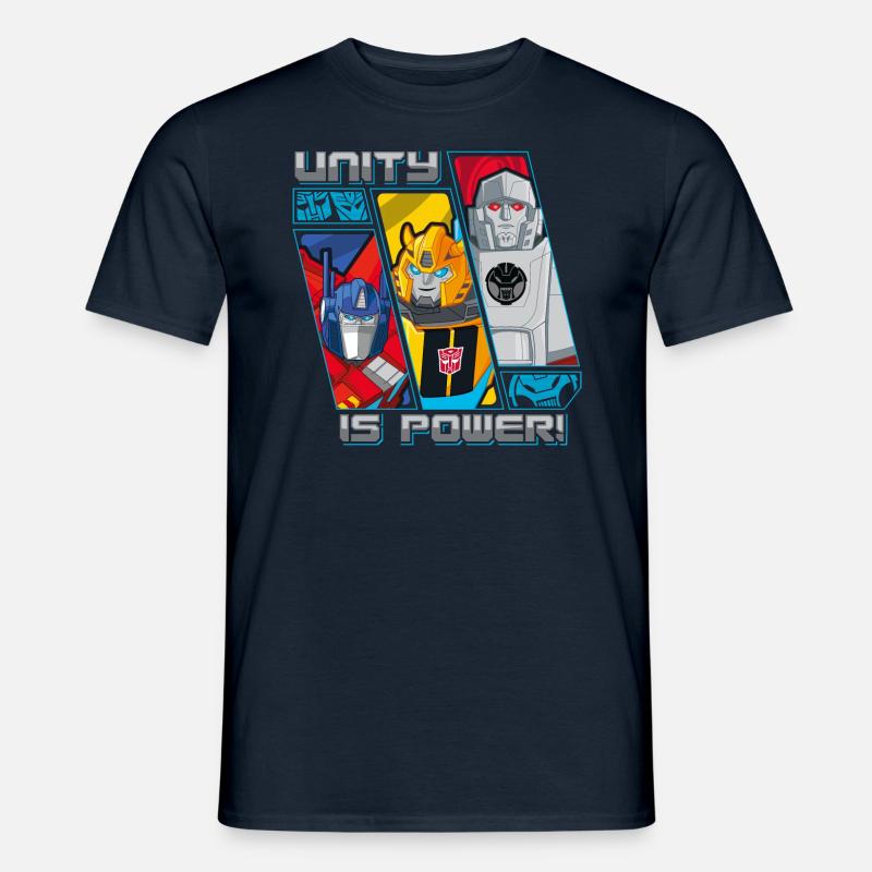 Transformers Earth Spark Optimus Prime Bumblebee - Männer T-Shirt - Navy