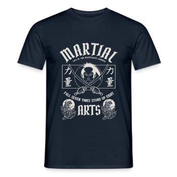 Martial Arts dunkle - Männer T-Shirt - Navy - Vorne - AI Model Male 178 light (178cm)