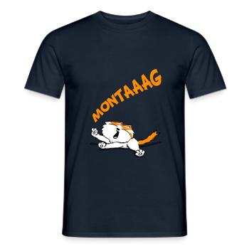 Montag - Männer T-Shirt - Navy - Vorne - AI Model Male 178 light (178cm)