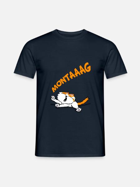 Montag - Männer T-Shirt - Navy