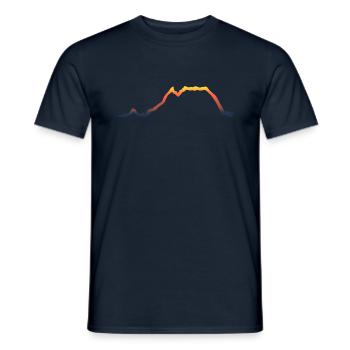 Grimming sunrise - Männer T-Shirt - Navy - Vorne - AI Model Male 178 light (178cm)