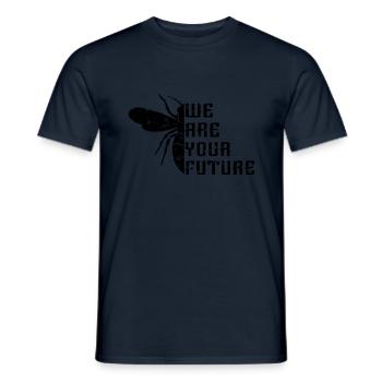 Abeilles Nous sommes l'avenir - T-shirt homme - marine - Devant - AI Model Male 178 light (178cm)