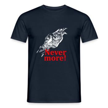 The Raven - Nevermore! - T-shirt homme - marine - Devant - AI Model Male 178 light (178cm)