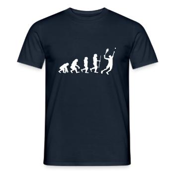 Évolution du tennis - T-shirt homme - marine - Devant - AI Model Male 178 light (178cm)