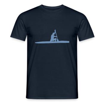 Kanurennsport Kanu Kanadier Pocket Kleidung - Männer T-Shirt - Navy - Vorne - AI Model Male 178 light (178cm)