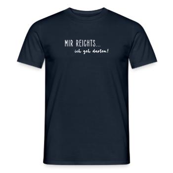 Lustiger Dart Spruch Dartscheibe Darten Geschenk - Männer T-Shirt - Navy - Vorne - AI Model Male 178 light (178cm)