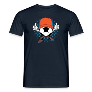 Fußball - EM - Soccer - Shirt - Männer T-Shirt - Navy - Vorne - AI Model Male 178 light (178cm)