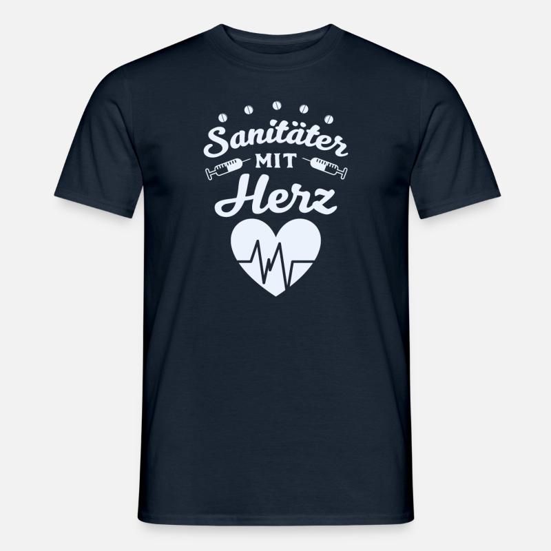 Sanitäter - Männer T-Shirt - Navy