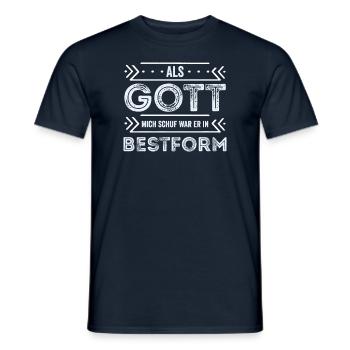 Lustiger Spruch - Männer T-Shirt - Navy - Vorne - AI Model Male 178 light (178cm)