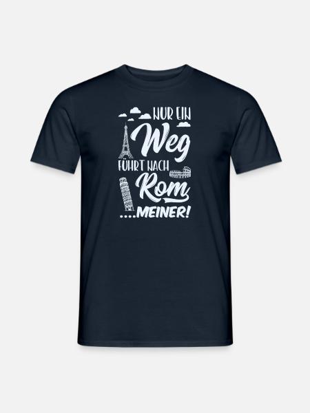Der Weg nach Rom - Männer T-Shirt - Navy