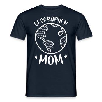 Geographer Mama GeographGeograph Geographer - Men's T-Shirt - navy - Front - AI Model Male 178 light (178cm)