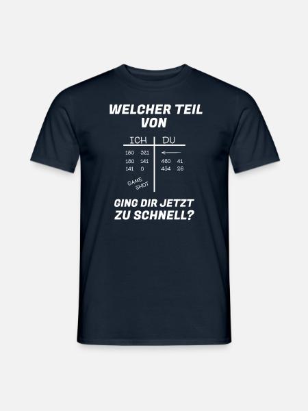 Lustiger Dart Spruch Dartscheibe Darten Geschenk - Männer T-Shirt - Navy
