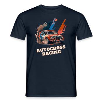 Autocross Stockcar - Männer T-Shirt - Navy - Vorne - AI Model Male 178 light (178cm)