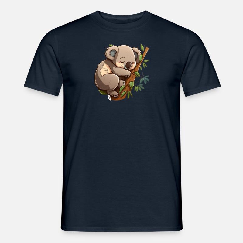 Koala bear Koala sleeping. Great for sleeping. - Men’s T-shirt - navy