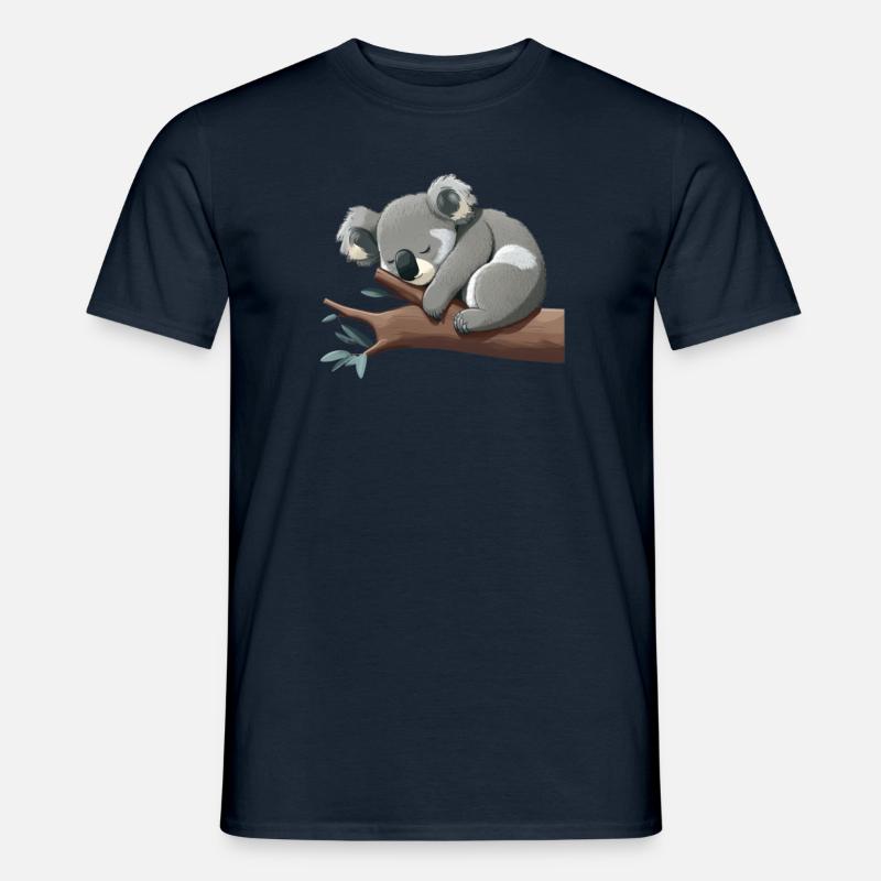 Koala bear Koala sleeping. Great for sleeping. - Men’s T-shirt - navy