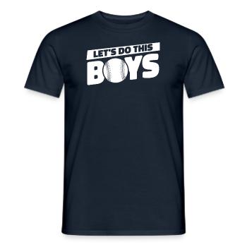 Baseball Baseball Mama Lets Do This Boys - Men's T-Shirt - navy - Front - AI Model Male 178 light (178cm)