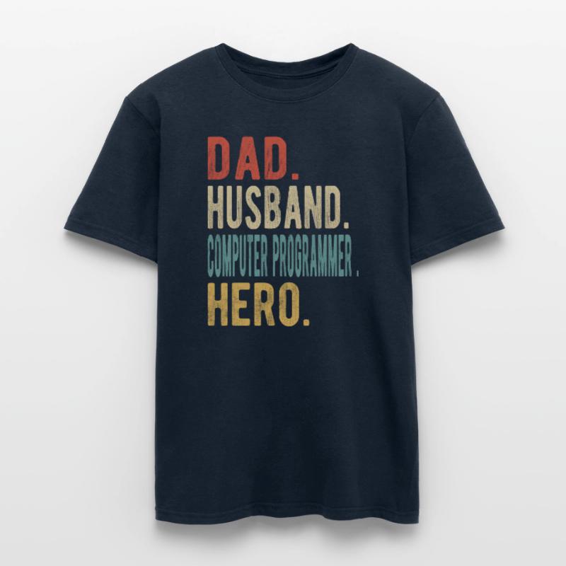 Computerprogrammierer Vater Ehemann Held Männer T-Shirt