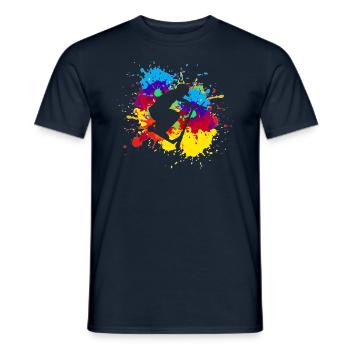 scooter stunt - Männer T-Shirt - Navy - Vorne - AI Model Male 178 light (178cm)
