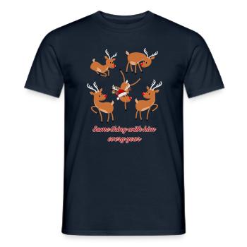 Crazy rendeer - Männer T-Shirt - Navy - Vorne - AI Model Male 178 light (178cm)