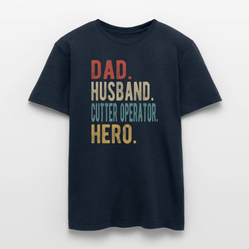 Cutter Operator Papa Ehemann Held Männer T-Shirt