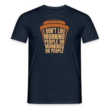 Schwarzer Humor Witzig - Männer T-Shirt - Navy - Vorne - AI Model Male 178 light (178cm)