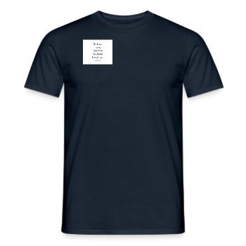 We love him - Men's T-Shirt - navy - Front - AI Model Male 178 light (178cm)