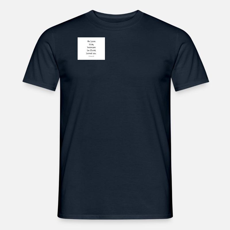 We love him - Men’s T-shirt - navy