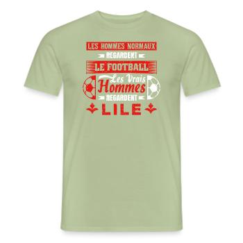 LILE - T-shirt homme - vert sauge - Devant - AI Model Male 178 light (178cm)