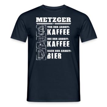 Mon quotidien de boucher - T-shirt homme - marine - Devant - AI Model Male 178 light (178cm)