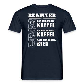Mon quotidien de fonctionnaire - T-shirt homme - marine - Devant - AI Model Male 178 light (178cm)