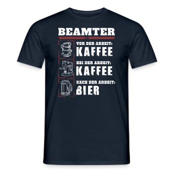 Mon quotidien de fonctionnaire - T-shirt homme - marine - Devant - AI Model Male 178 light (178cm)