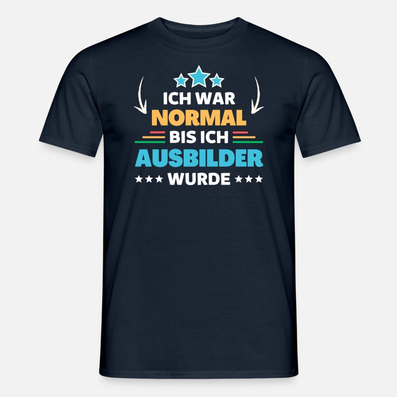 I was normal until I became an instructor - Men’s T-shirt - navy