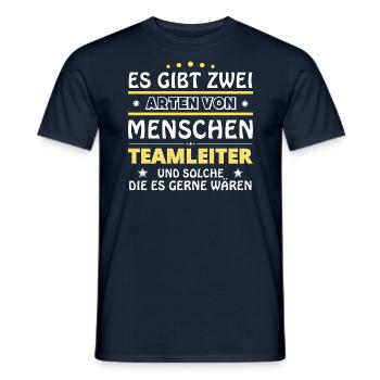 Team Leader Gift - Two Types of... Design - Men's T-Shirt - navy - Front - AI Model Male 178 light (178cm)