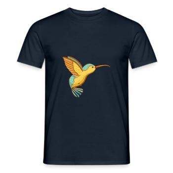 Hummingbird - Men's T-Shirt - navy - Front - AI Model Male 178 light (178cm)