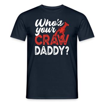Who's Your Craw Daddy Funny Crawfish Crayfish - Men's T-Shirt - navy - Front - AI Model Male 178 light (178cm)