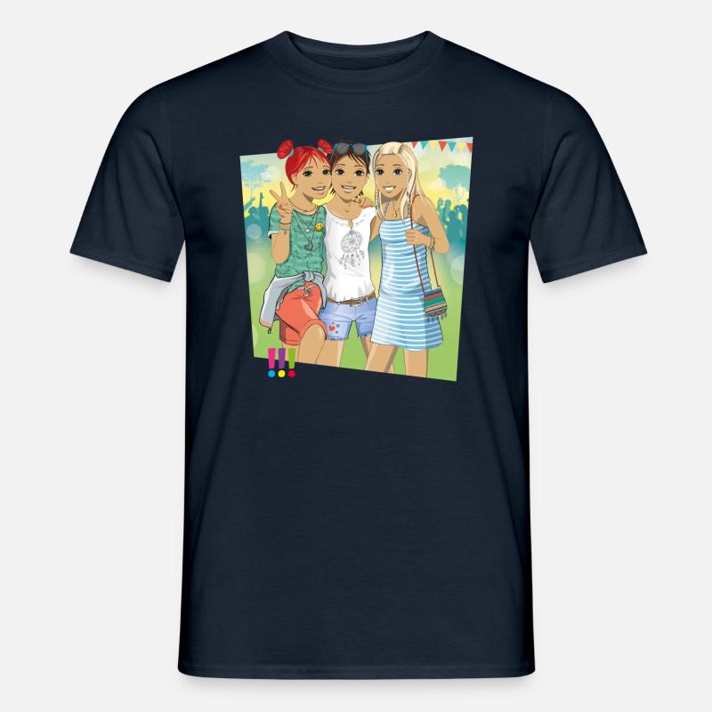 Die Drei !!! Ein Echt Schöner Fall - Männer T-Shirt - Navy