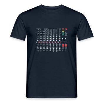 Mischpult - Männer T-Shirt - Navy - Vorne - AI Model Male 178 light (178cm)