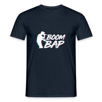 Rapper style - Men's T-Shirt - navy - Front - AI Model Male 178 light (178cm)